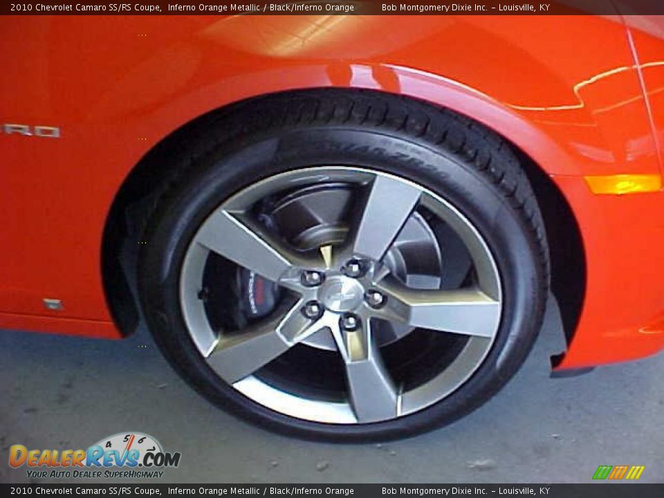 2010 Chevrolet Camaro SS/RS Coupe Inferno Orange Metallic / Black/Inferno Orange Photo #4