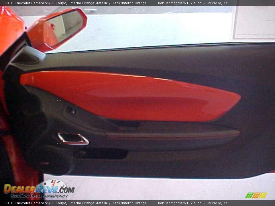2010 Chevrolet Camaro SS/RS Coupe Inferno Orange Metallic / Black/Inferno Orange Photo #6