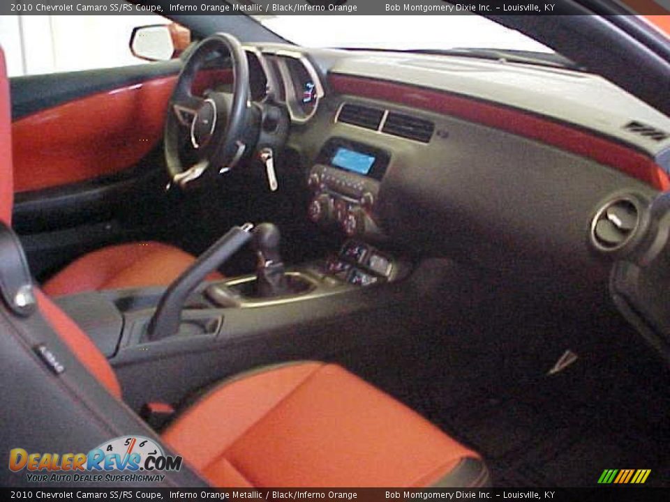 2010 Chevrolet Camaro SS/RS Coupe Inferno Orange Metallic / Black/Inferno Orange Photo #7