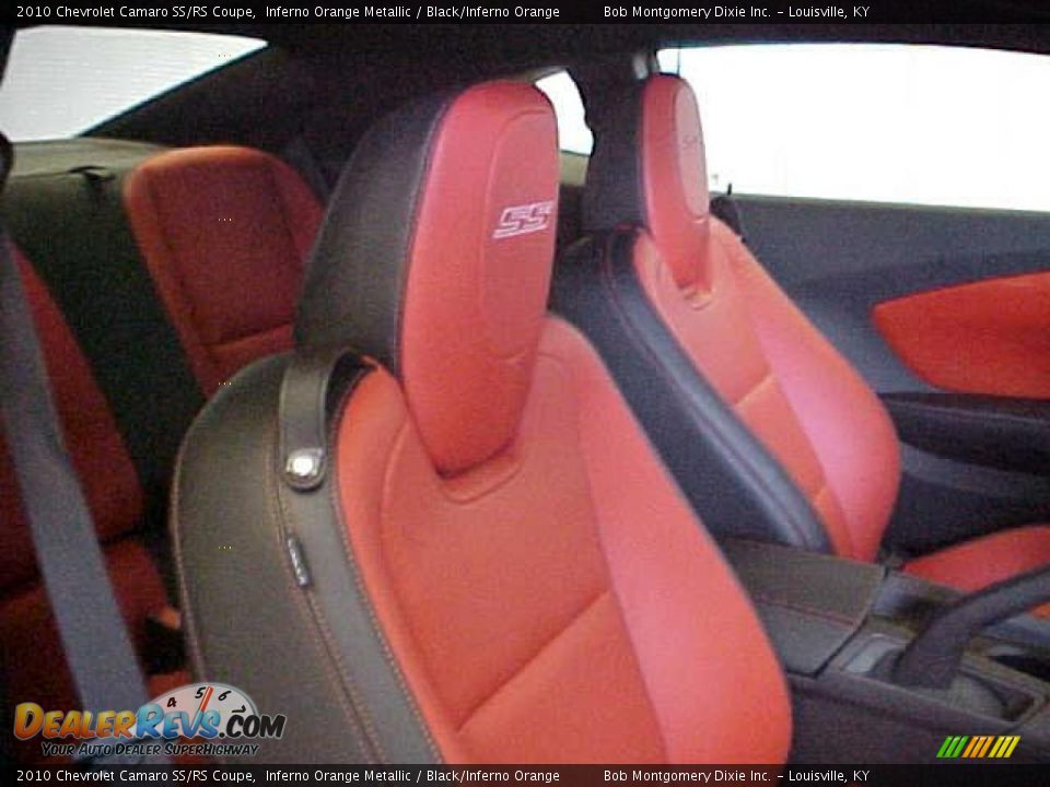 2010 Chevrolet Camaro SS/RS Coupe Inferno Orange Metallic / Black/Inferno Orange Photo #8