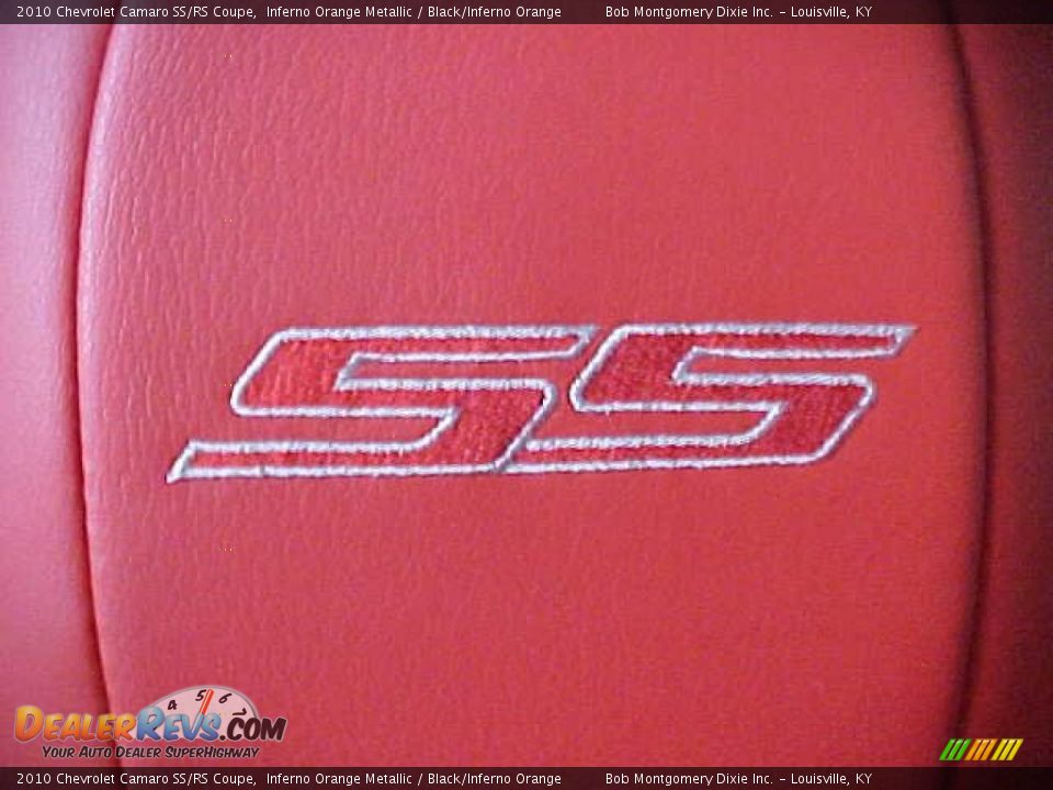 2010 Chevrolet Camaro SS/RS Coupe Inferno Orange Metallic / Black/Inferno Orange Photo #9