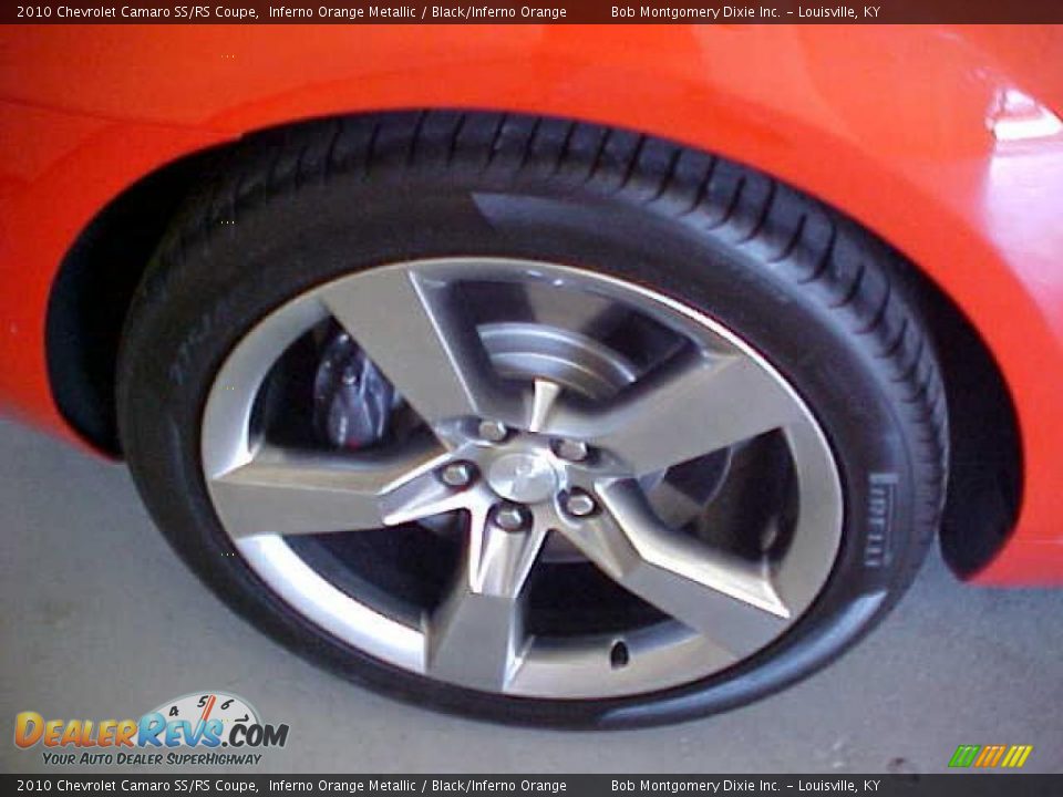 2010 Chevrolet Camaro SS/RS Coupe Inferno Orange Metallic / Black/Inferno Orange Photo #12