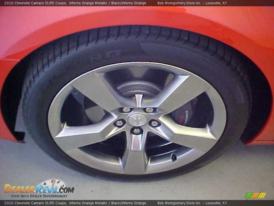 2010 Chevrolet Camaro SS/RS Coupe Inferno Orange Metallic / Black/Inferno Orange Photo #13