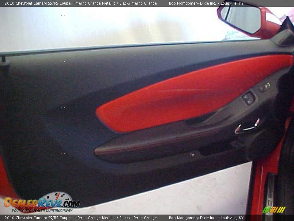 2010 Chevrolet Camaro SS/RS Coupe Inferno Orange Metallic / Black/Inferno Orange Photo #14