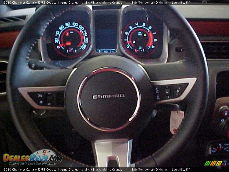2010 Chevrolet Camaro SS/RS Coupe Inferno Orange Metallic / Black/Inferno Orange Photo #16