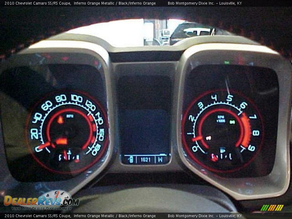 2010 Chevrolet Camaro SS/RS Coupe Inferno Orange Metallic / Black/Inferno Orange Photo #17