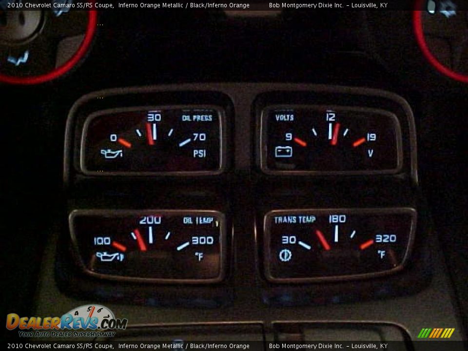 2010 Chevrolet Camaro SS/RS Coupe Inferno Orange Metallic / Black/Inferno Orange Photo #19