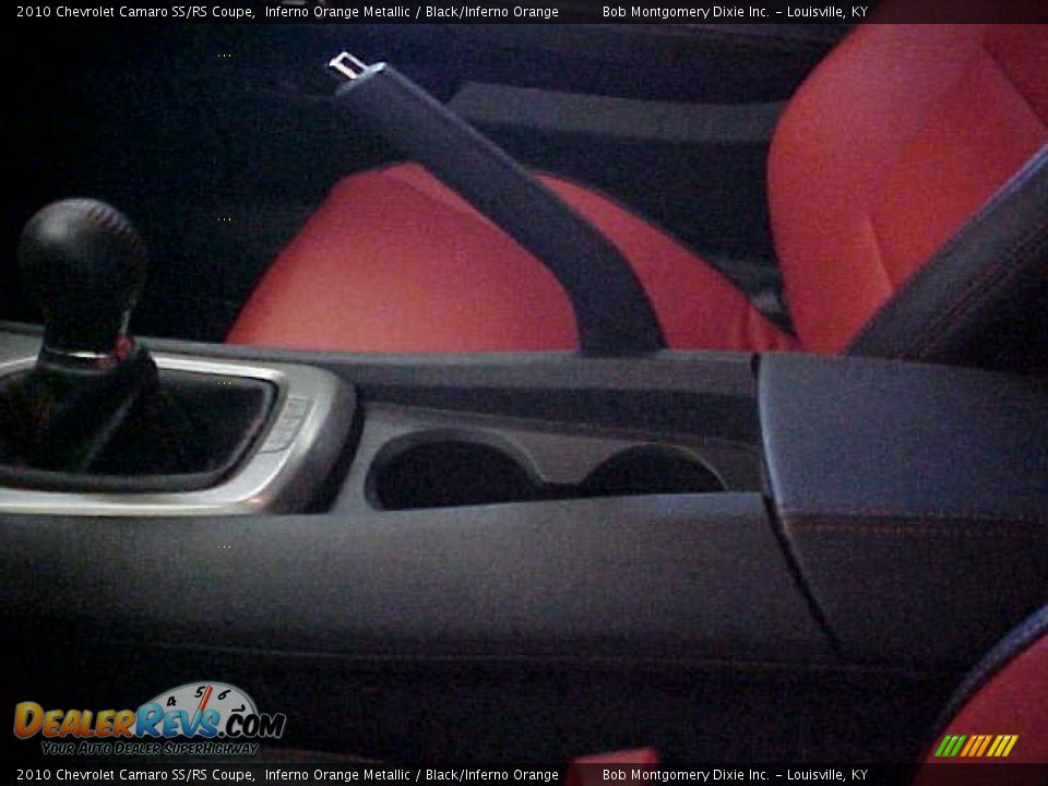 2010 Chevrolet Camaro SS/RS Coupe Inferno Orange Metallic / Black/Inferno Orange Photo #21