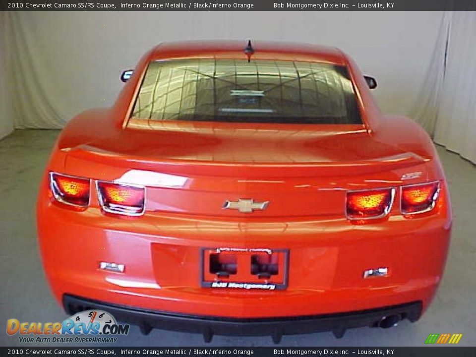 2010 Chevrolet Camaro SS/RS Coupe Inferno Orange Metallic / Black/Inferno Orange Photo #23