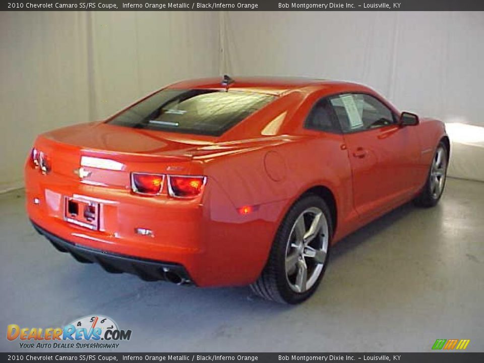 2010 Chevrolet Camaro SS/RS Coupe Inferno Orange Metallic / Black/Inferno Orange Photo #24