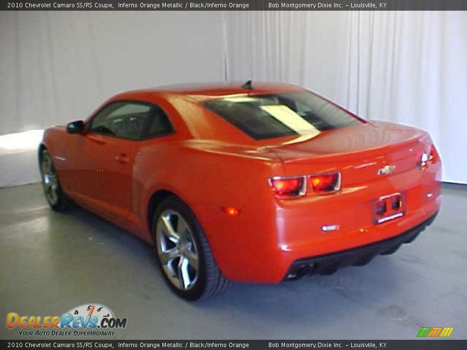 2010 Chevrolet Camaro SS/RS Coupe Inferno Orange Metallic / Black/Inferno Orange Photo #25