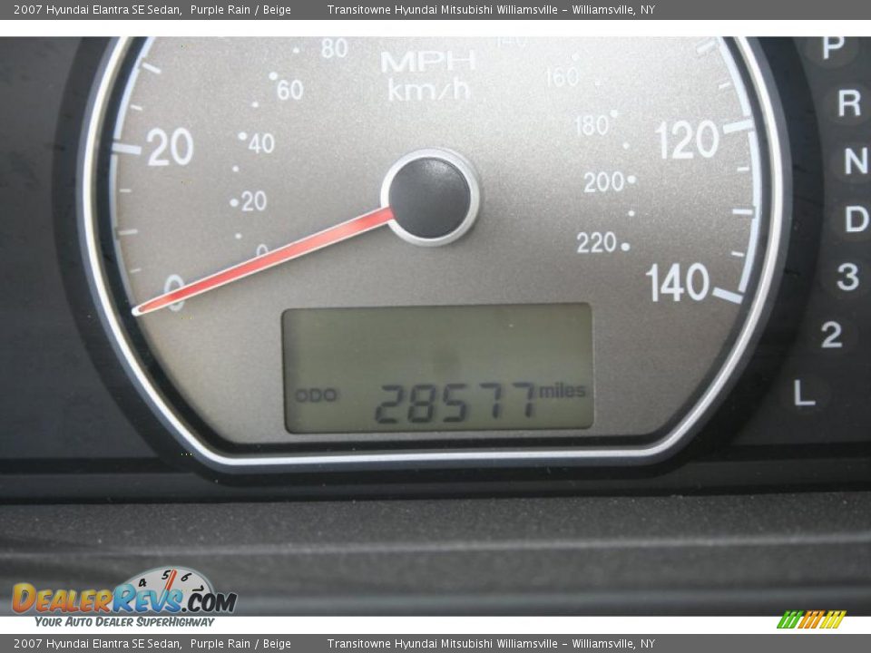 2007 Hyundai Elantra SE Sedan Purple Rain / Beige Photo #3