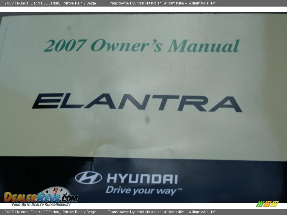 2007 Hyundai Elantra SE Sedan Purple Rain / Beige Photo #5