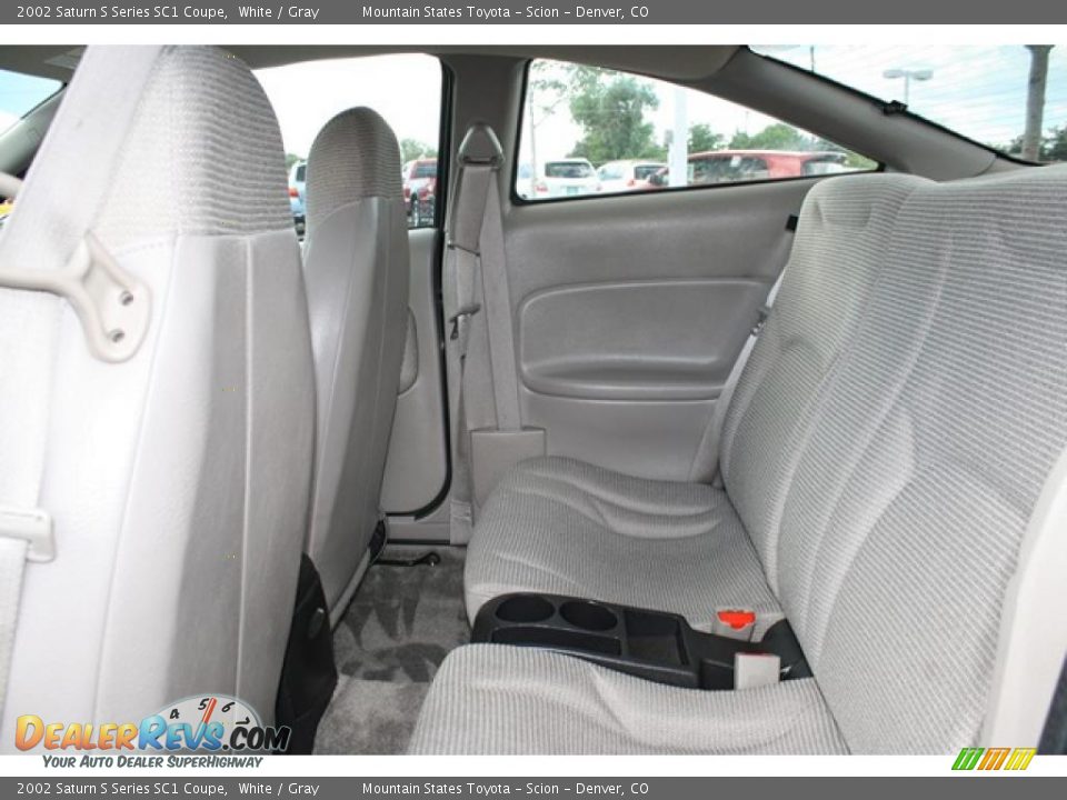 2002 Saturn S Series SC1 Coupe White / Gray Photo #10