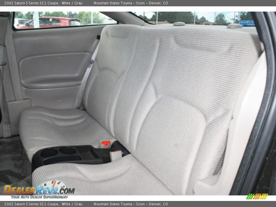 2002 Saturn S Series SC1 Coupe White / Gray Photo #13