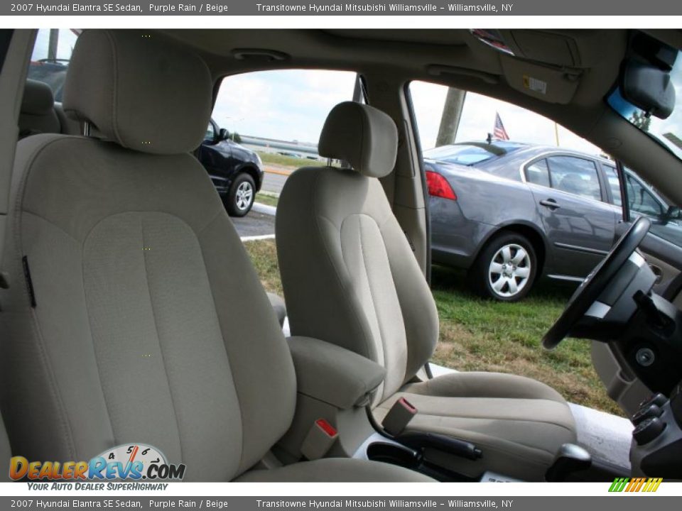 2007 Hyundai Elantra SE Sedan Purple Rain / Beige Photo #20