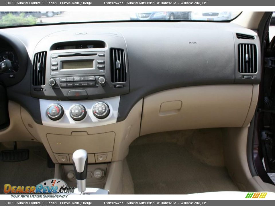 2007 Hyundai Elantra SE Sedan Purple Rain / Beige Photo #21