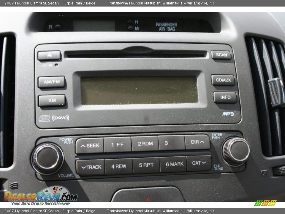 2007 Hyundai Elantra SE Sedan Purple Rain / Beige Photo #23