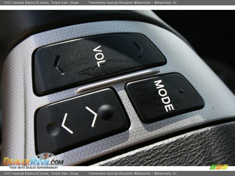2007 Hyundai Elantra SE Sedan Purple Rain / Beige Photo #24