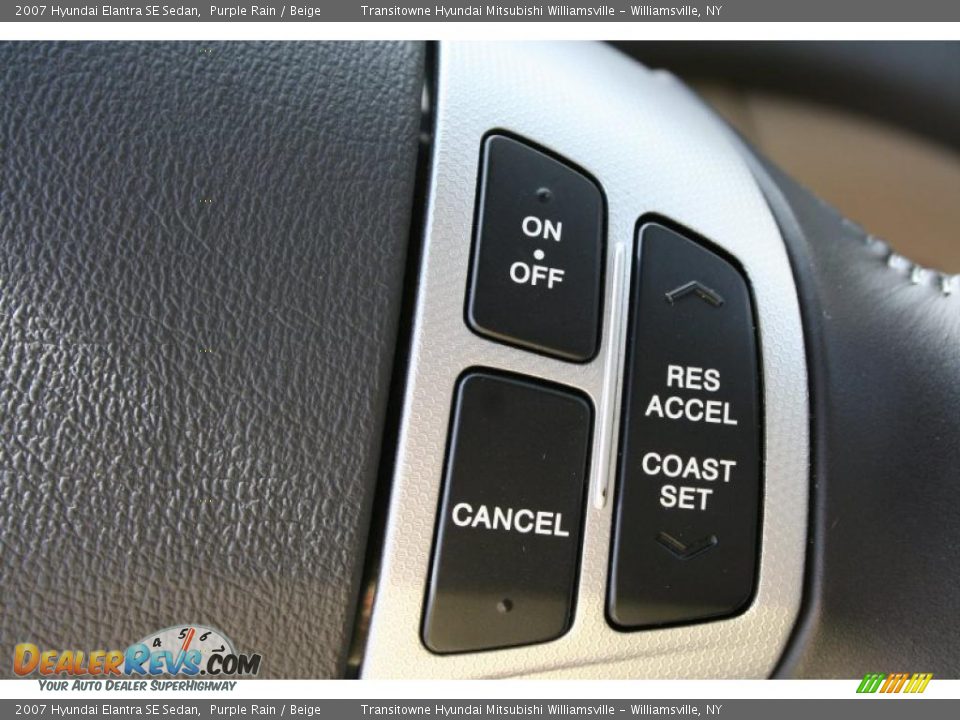 2007 Hyundai Elantra SE Sedan Purple Rain / Beige Photo #25
