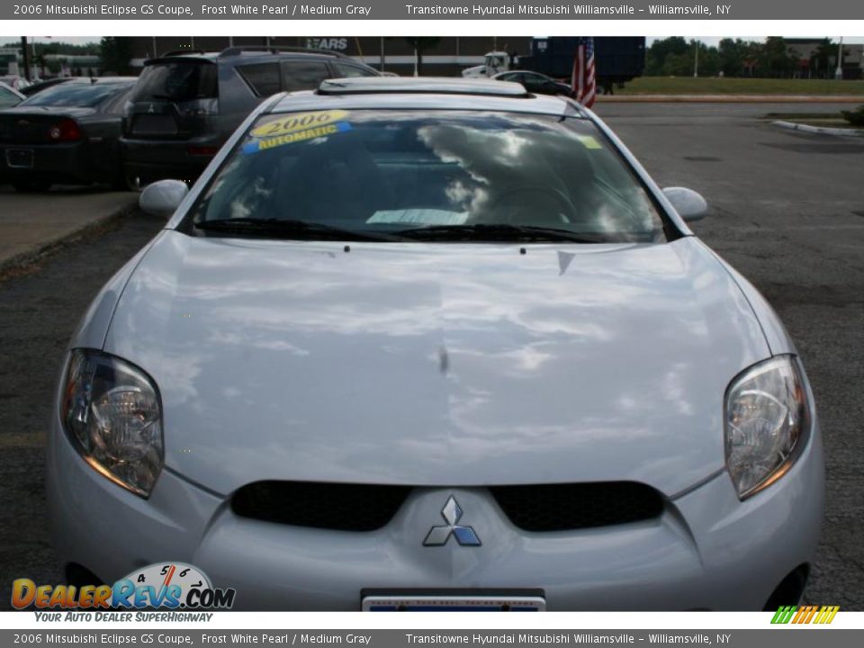 2006 Mitsubishi Eclipse GS Coupe Frost White Pearl / Medium Gray Photo #8