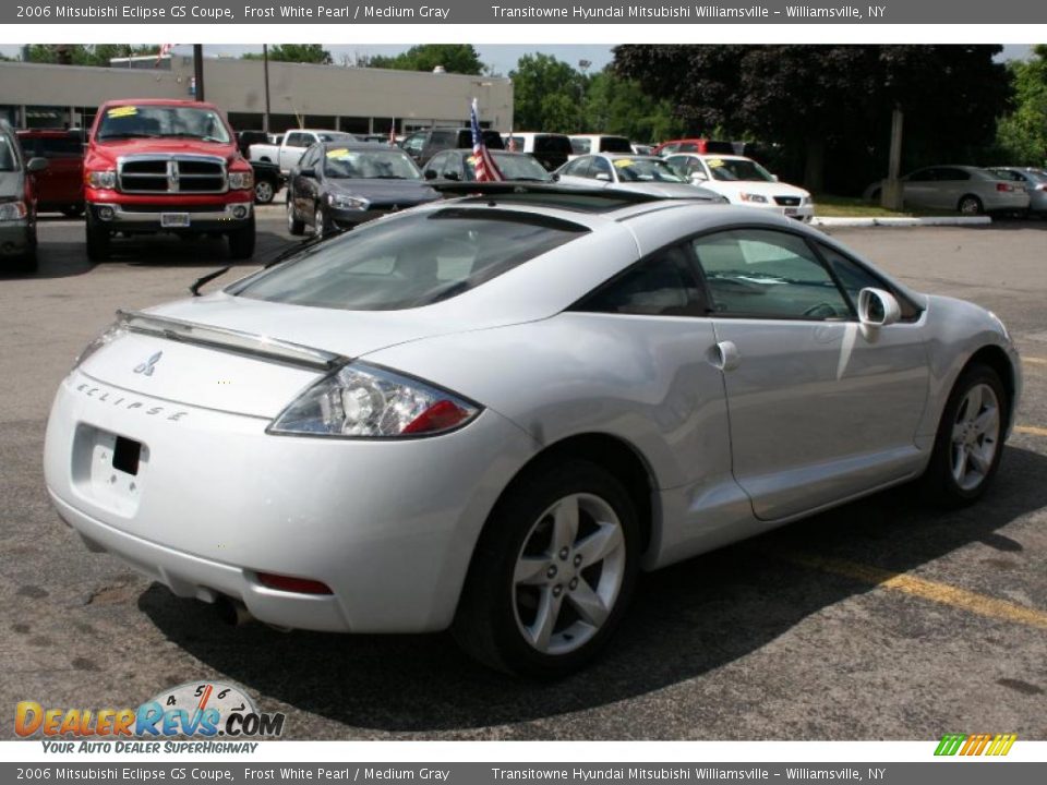 2006 Mitsubishi Eclipse GS Coupe Frost White Pearl / Medium Gray Photo #14