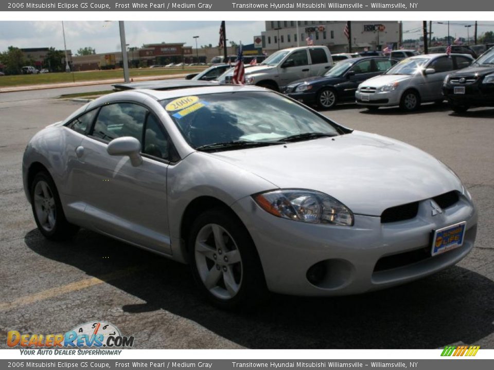 2006 Mitsubishi Eclipse GS Coupe Frost White Pearl / Medium Gray Photo #15