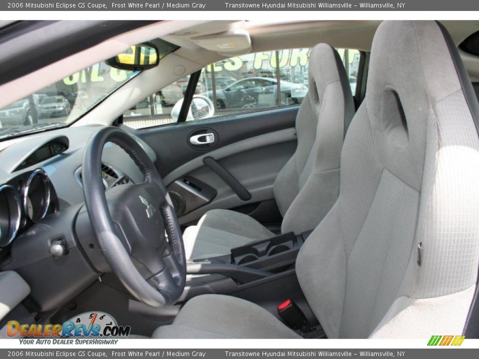 2006 Mitsubishi Eclipse GS Coupe Frost White Pearl / Medium Gray Photo #19