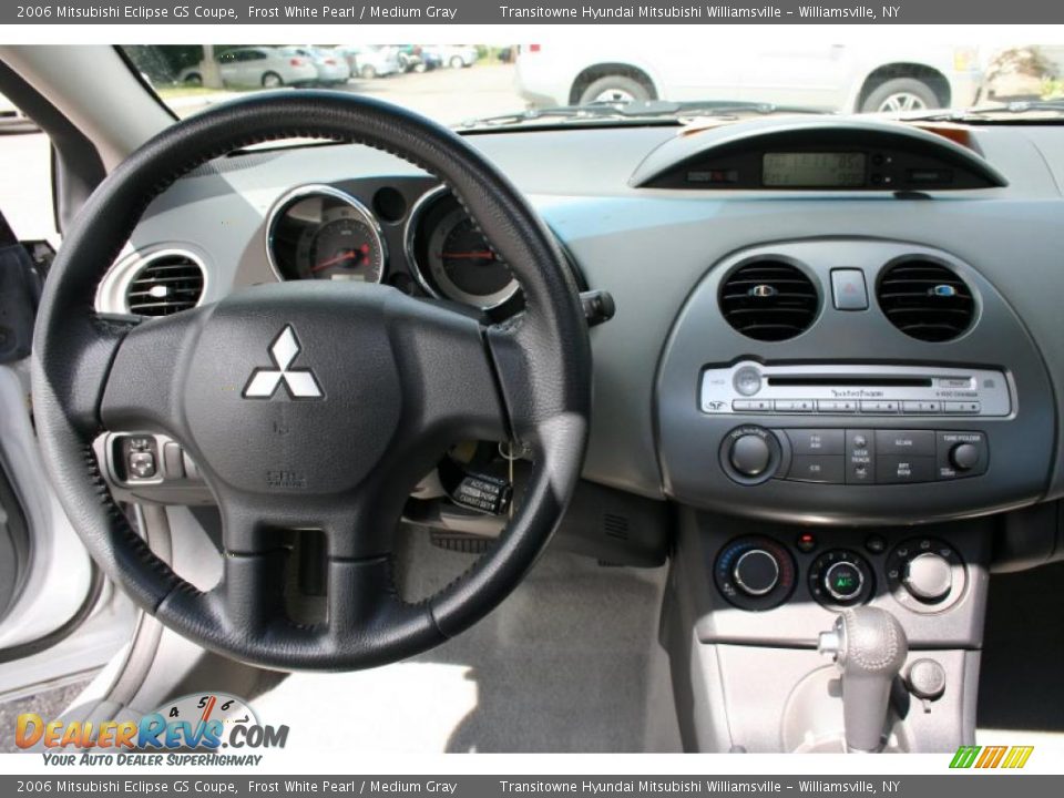 2006 Mitsubishi Eclipse GS Coupe Frost White Pearl / Medium Gray Photo #22