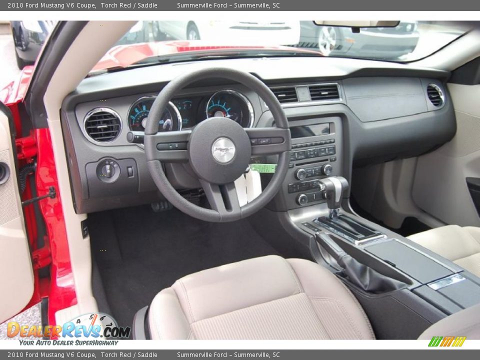 2010 Ford Mustang V6 Coupe Torch Red / Saddle Photo #3