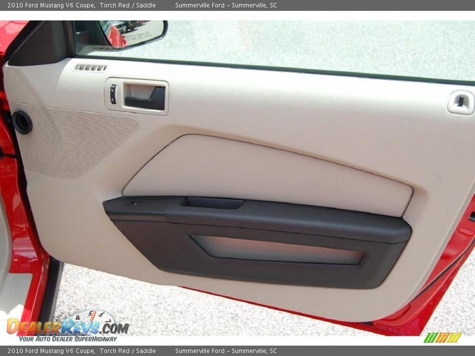 2010 Ford Mustang V6 Coupe Torch Red / Saddle Photo #11