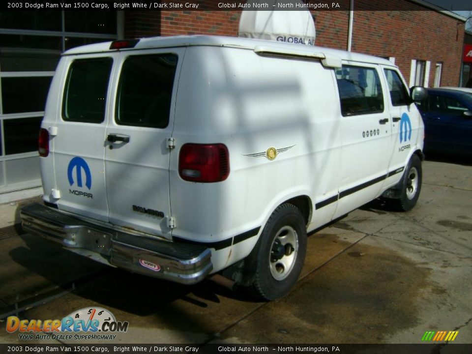 2003 Dodge Ram Van 1500 Cargo Bright White / Dark Slate Gray Photo #7