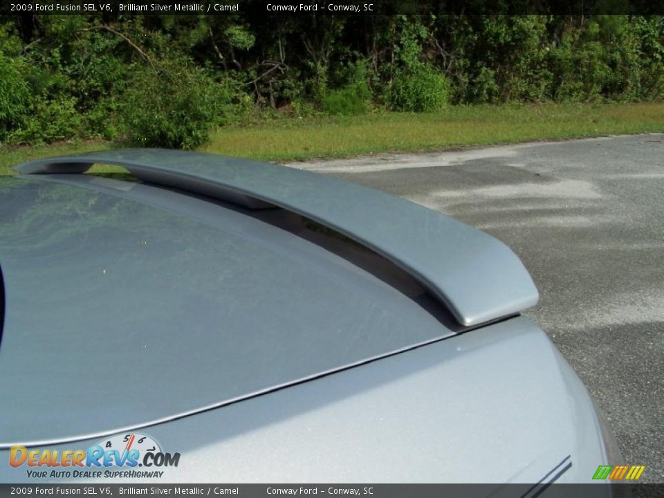 2009 Ford Fusion SEL V6 Brilliant Silver Metallic / Camel Photo #10