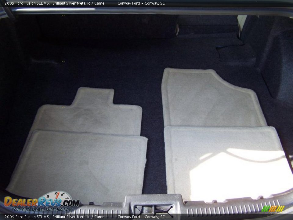 2009 Ford Fusion SEL V6 Brilliant Silver Metallic / Camel Photo #14
