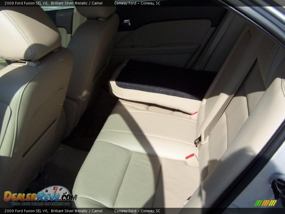 2009 Ford Fusion SEL V6 Brilliant Silver Metallic / Camel Photo #18
