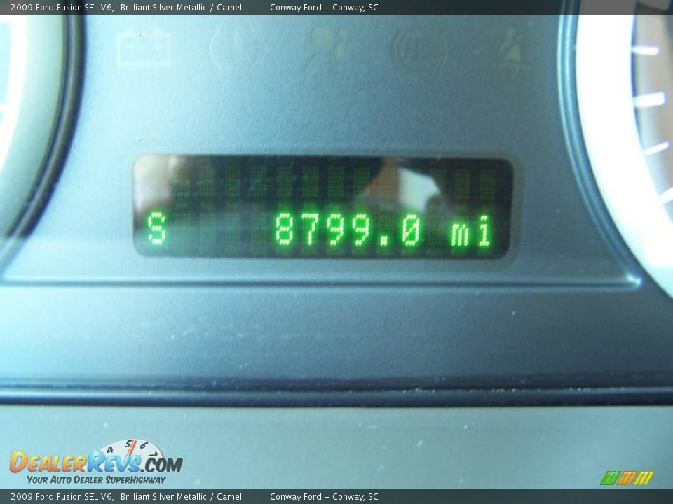 2009 Ford Fusion SEL V6 Brilliant Silver Metallic / Camel Photo #25