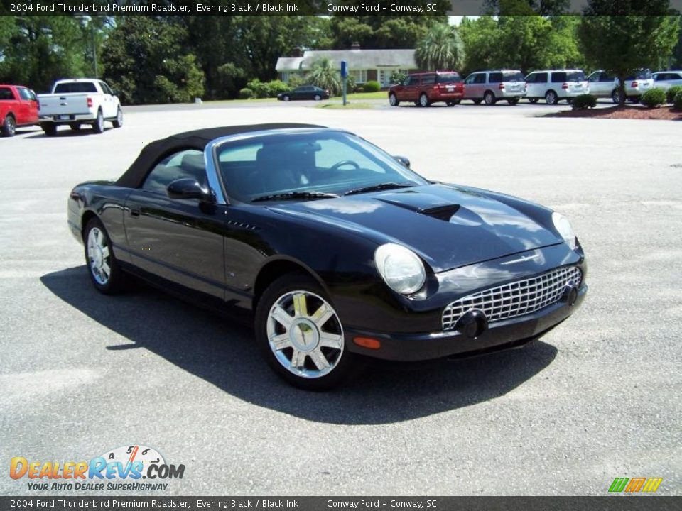 2004 Ford Thunderbird Premium Roadster Evening Black / Black Ink Photo #3