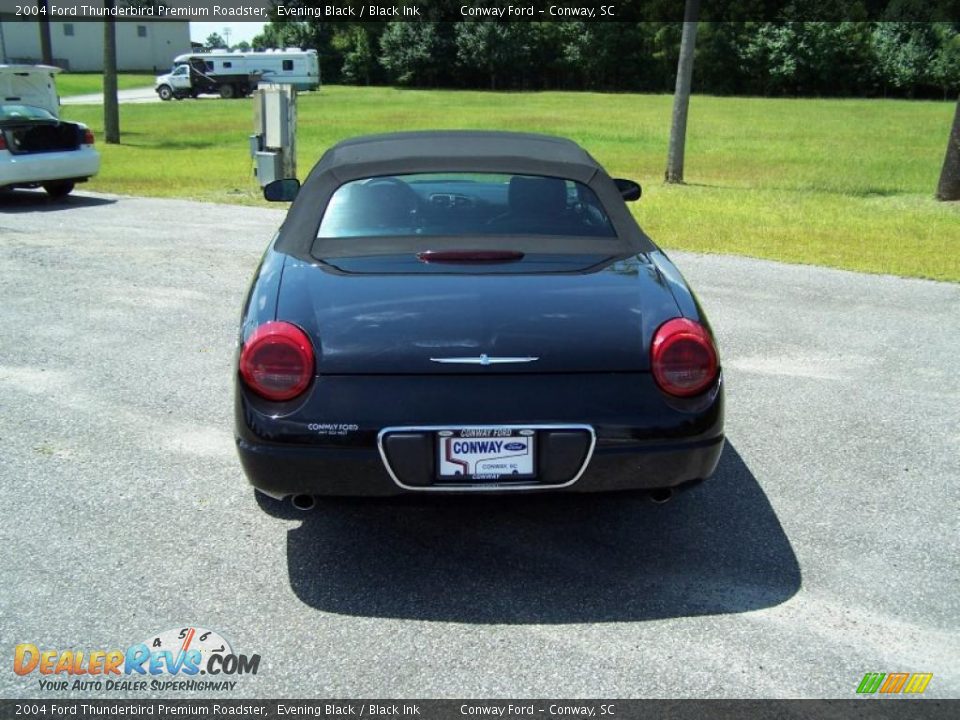 2004 Ford Thunderbird Premium Roadster Evening Black / Black Ink Photo #6