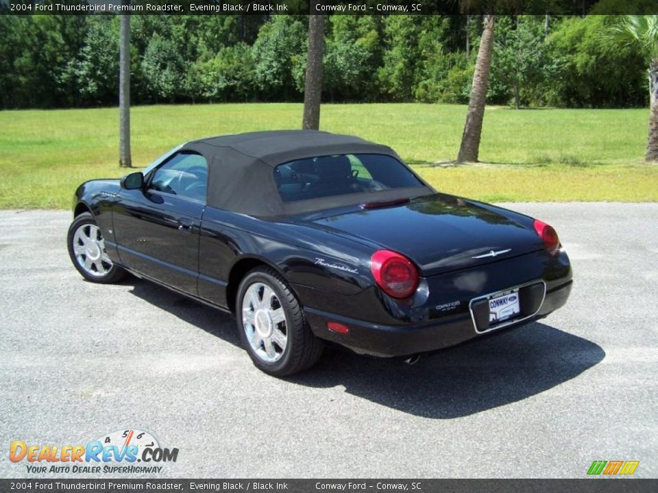 2004 Ford Thunderbird Premium Roadster Evening Black / Black Ink Photo #7