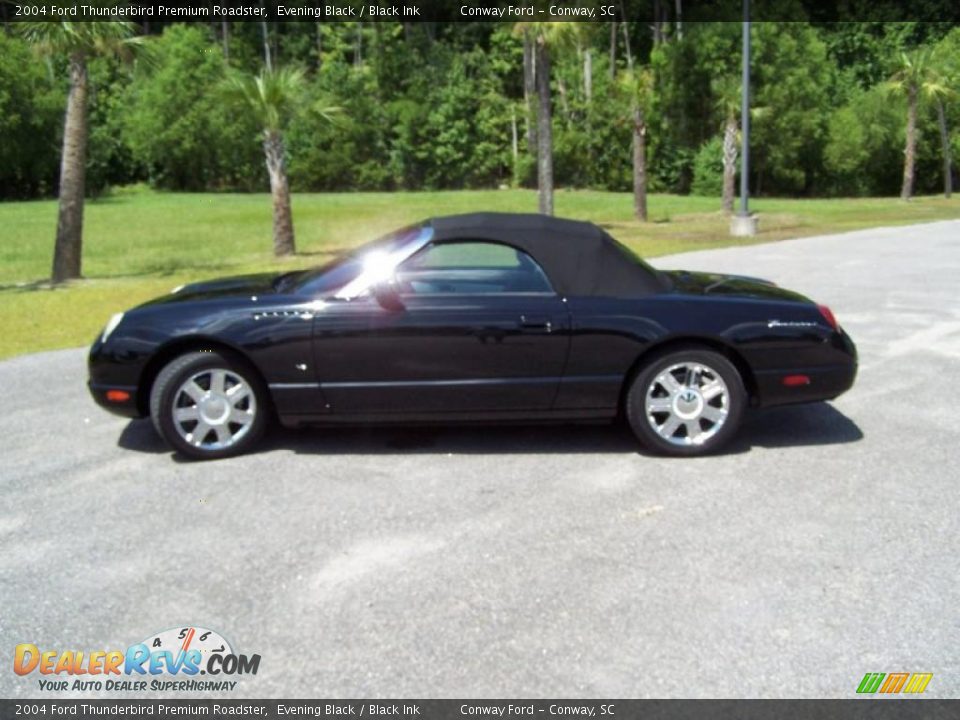 2004 Ford Thunderbird Premium Roadster Evening Black / Black Ink Photo #8