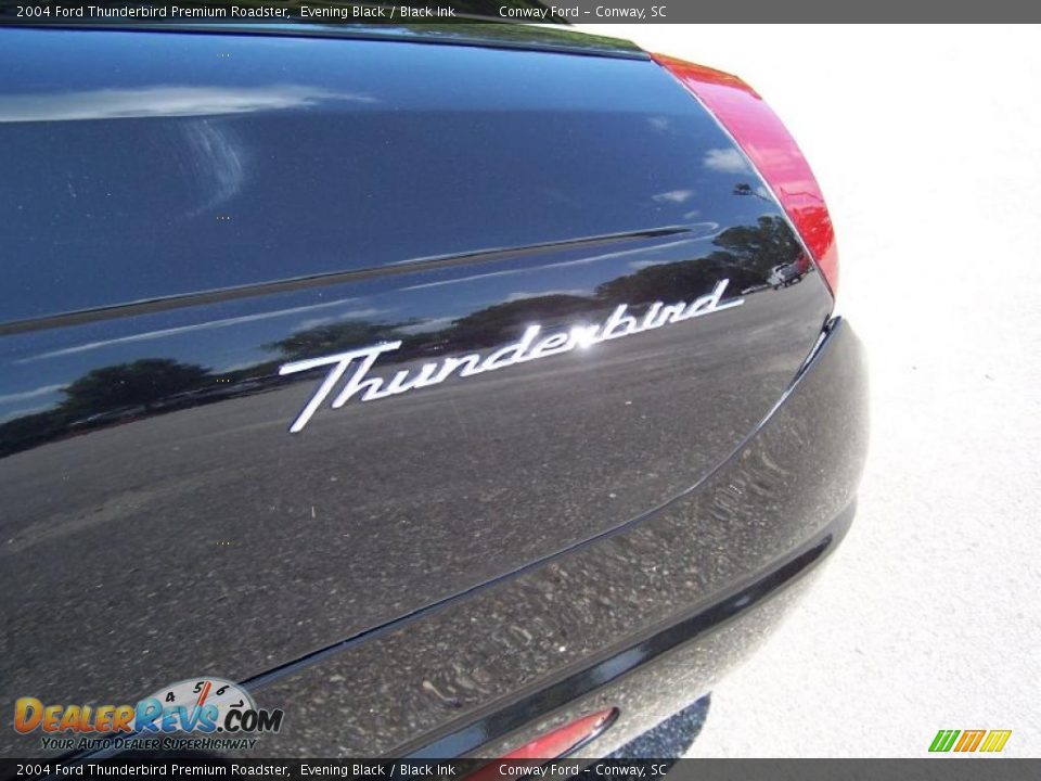 2004 Ford Thunderbird Premium Roadster Evening Black / Black Ink Photo #10
