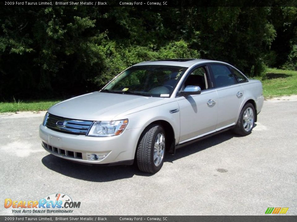 2009 Ford Taurus Limited Brilliant Silver Metallic / Black Photo #1