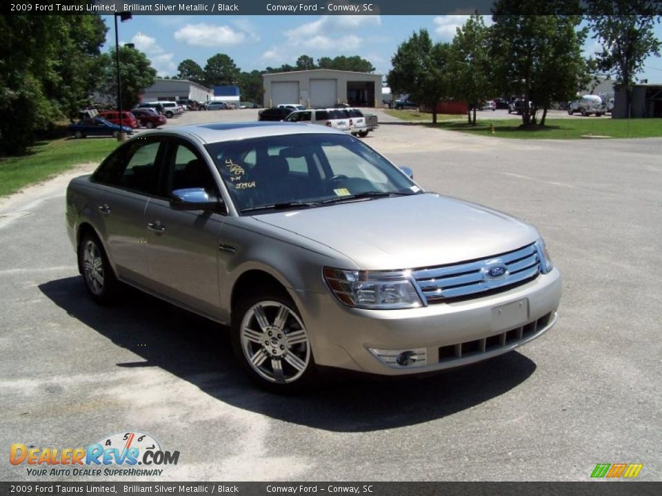 2009 Ford Taurus Limited Brilliant Silver Metallic / Black Photo #3
