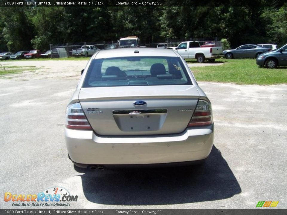 2009 Ford Taurus Limited Brilliant Silver Metallic / Black Photo #6