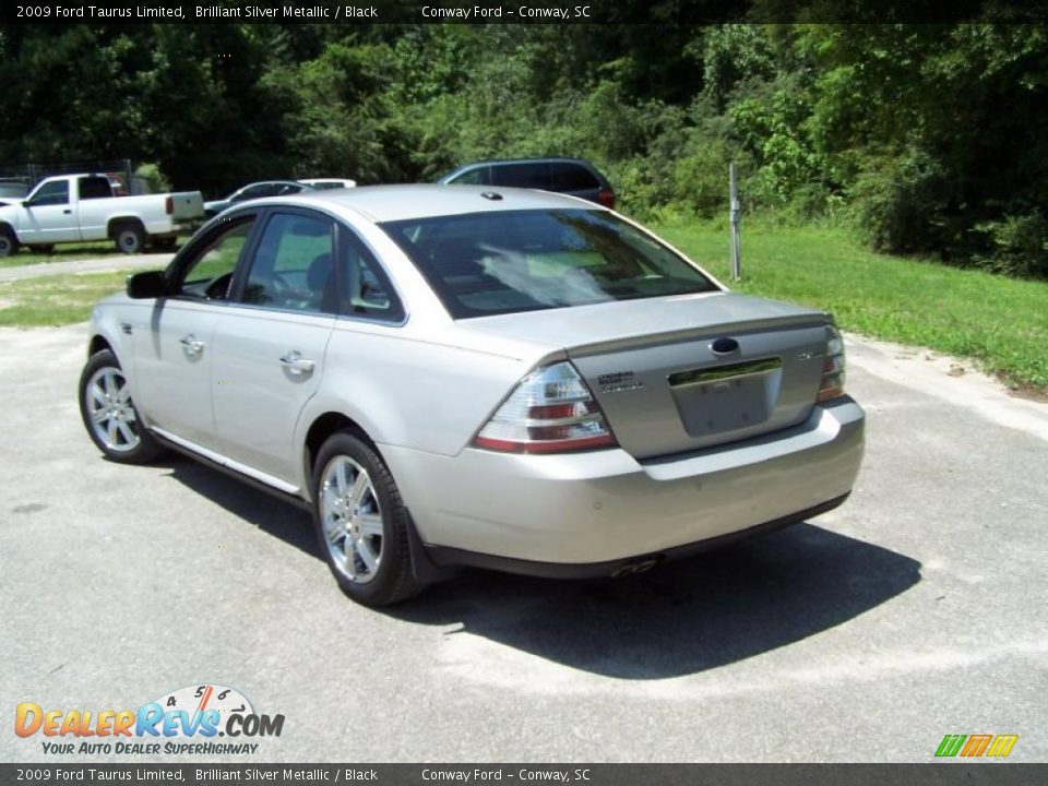 2009 Ford Taurus Limited Brilliant Silver Metallic / Black Photo #7