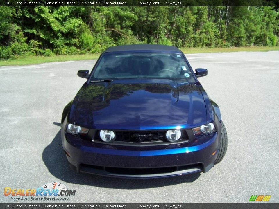 2010 Ford Mustang GT Convertible Kona Blue Metallic / Charcoal Black Photo #2