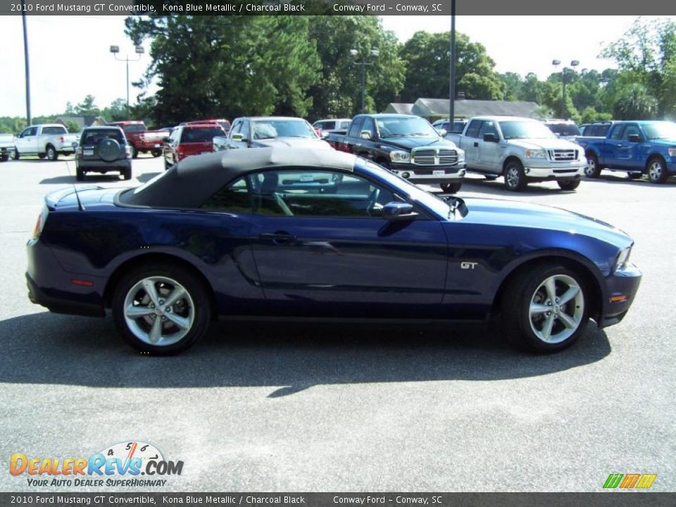 2010 Ford Mustang GT Convertible Kona Blue Metallic / Charcoal Black Photo #4