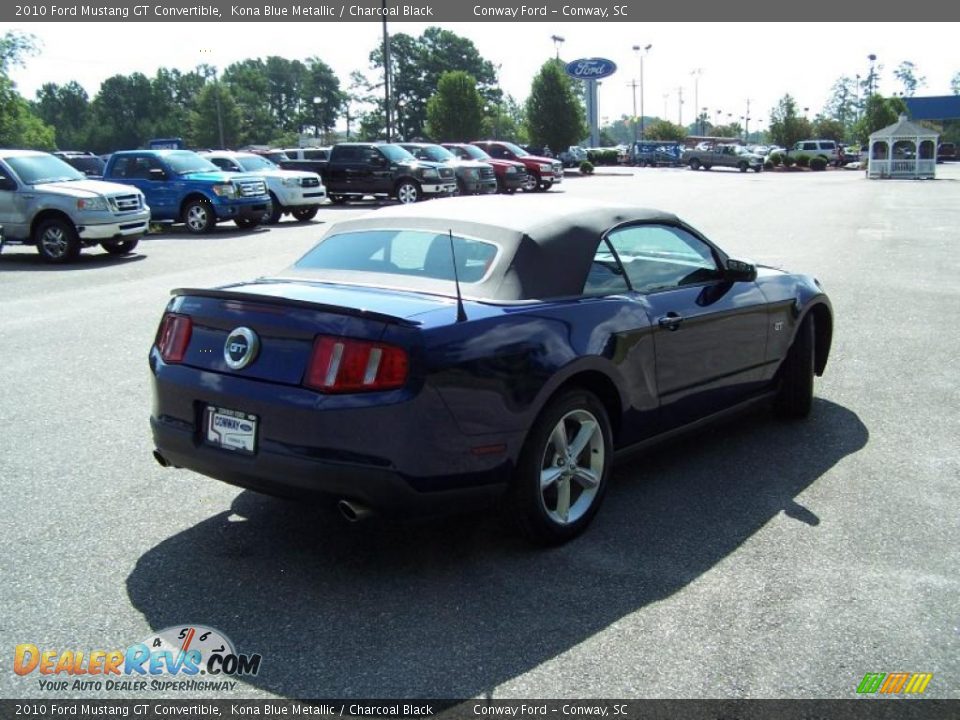 2010 Ford Mustang GT Convertible Kona Blue Metallic / Charcoal Black Photo #5