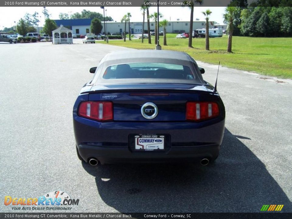 2010 Ford Mustang GT Convertible Kona Blue Metallic / Charcoal Black Photo #6