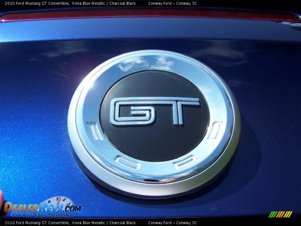 2010 Ford Mustang GT Convertible Kona Blue Metallic / Charcoal Black Photo #13